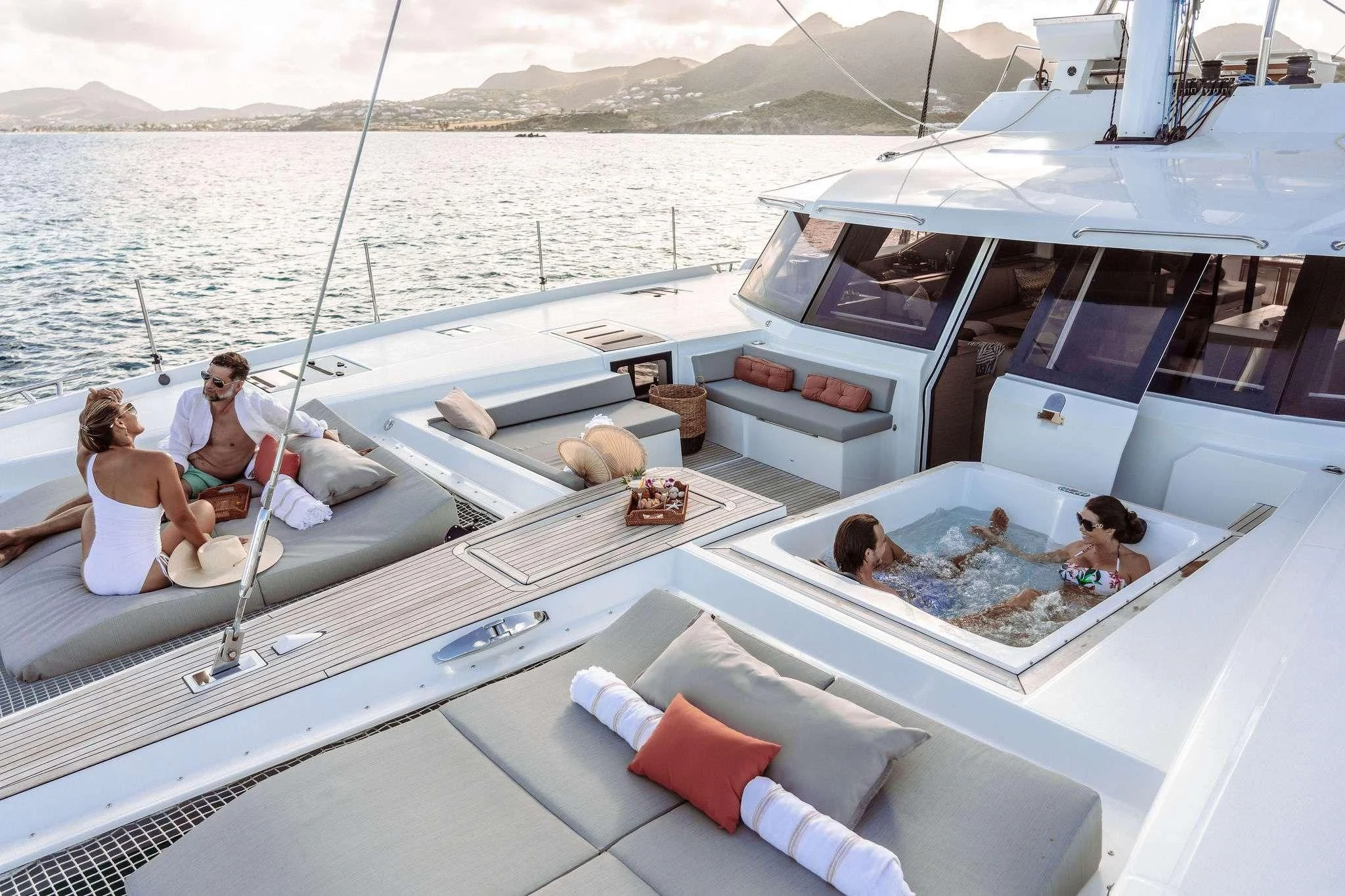 people on a boat aboard OCEANUS Yacht for Sale