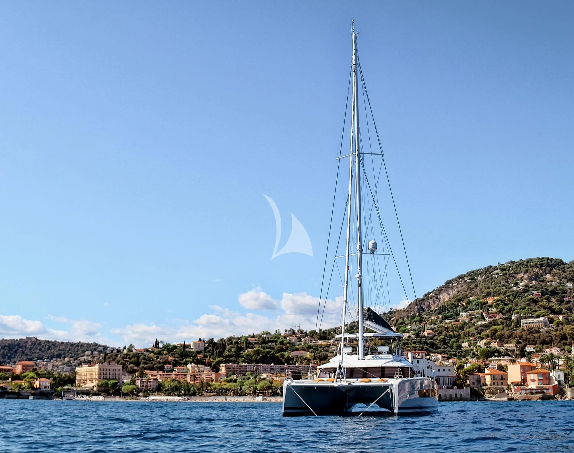 a sailboat on the water aboard OCEANUS Yacht for Sale