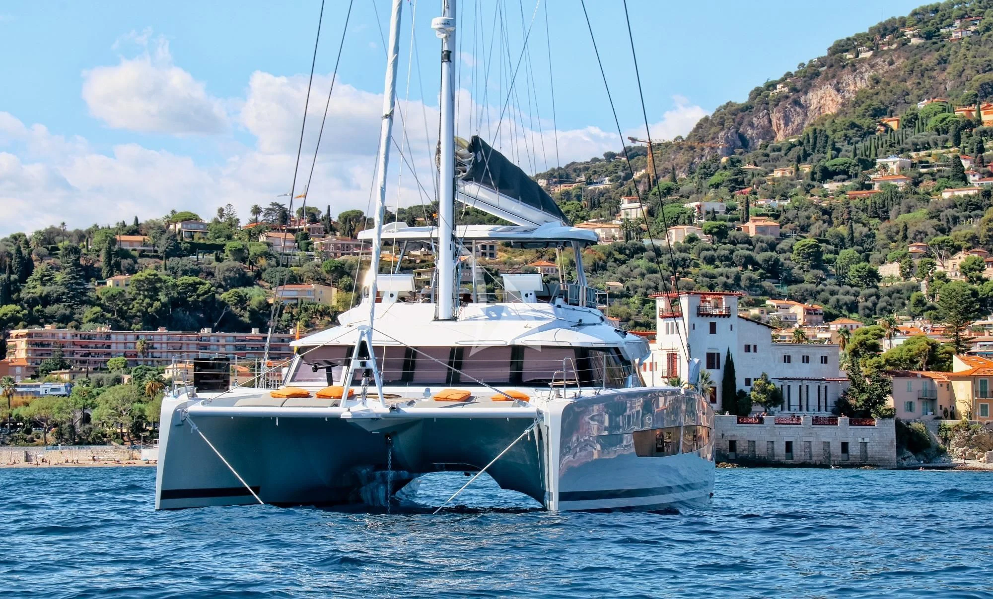 a boat on the water aboard OCEANUS Yacht for Sale