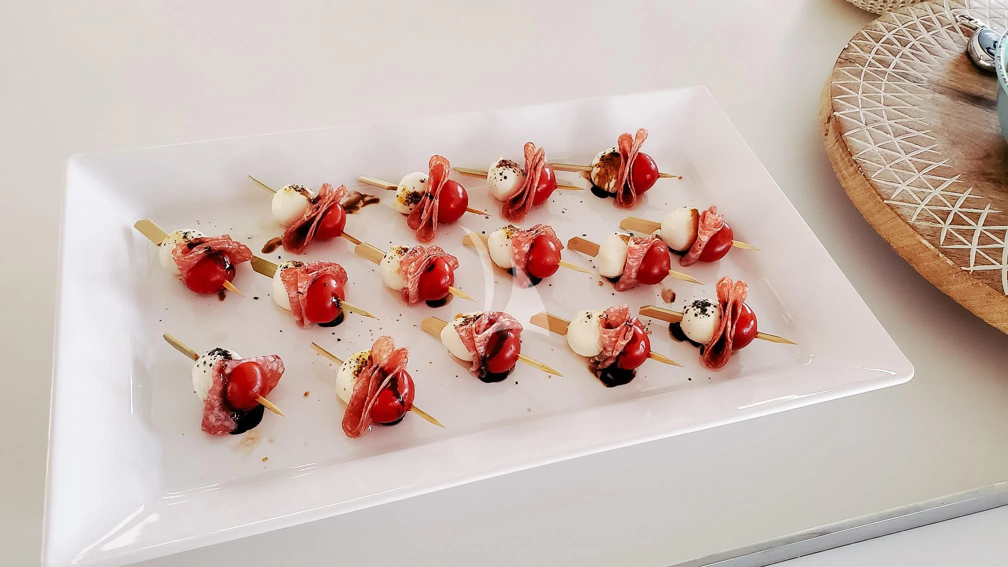 a plate of food aboard OCEANUS Yacht for Sale