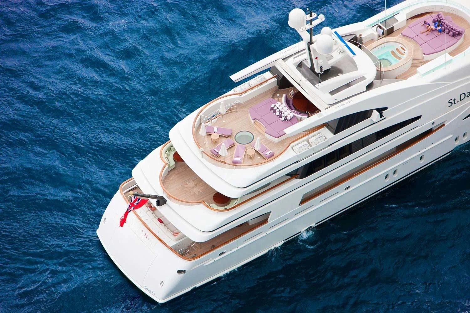 a boat on the water aboard ST DAVID Yacht for Sale