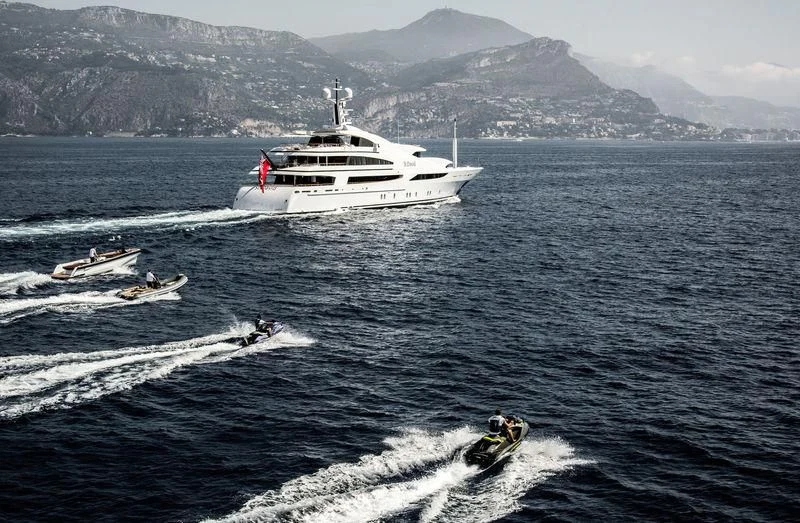 a boat is sailing on the sea aboard ST DAVID Yacht for Sale
