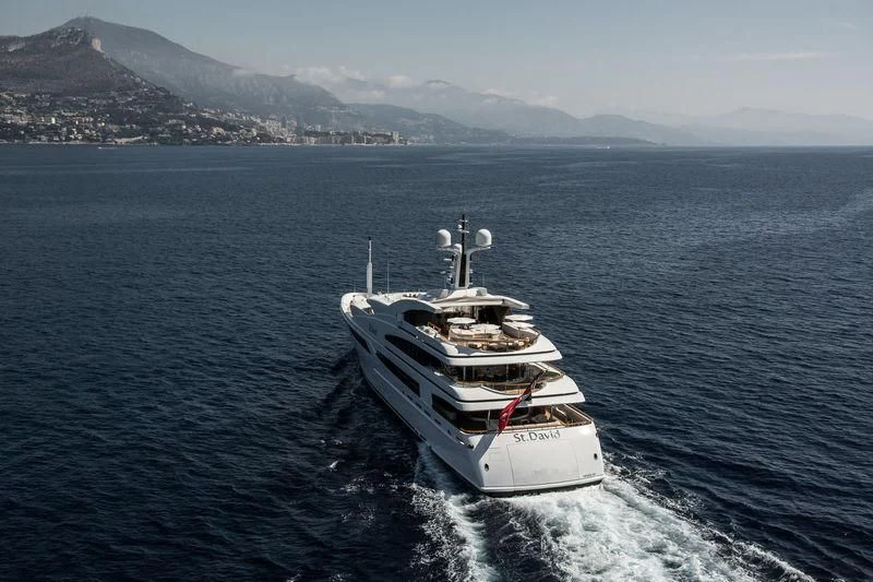 a ship sailing on the sea aboard ST DAVID Yacht for Sale