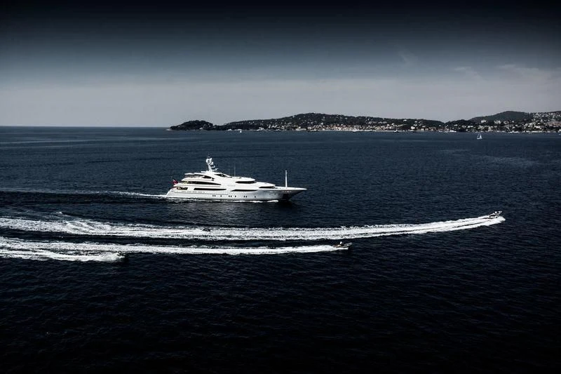 a boat on the water aboard ST DAVID Yacht for Sale