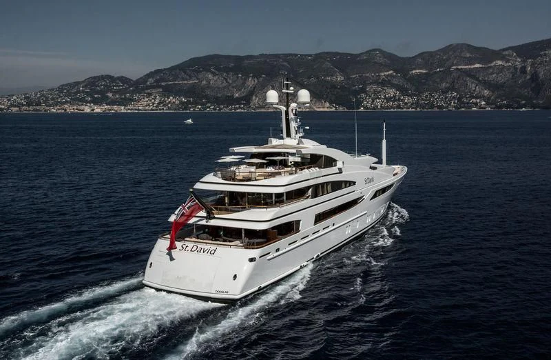 a boat on the water aboard ST DAVID Yacht for Sale