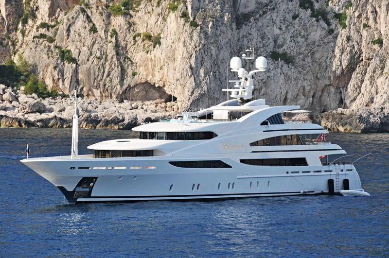 a yacht in the water aboard ST DAVID Yacht for Sale