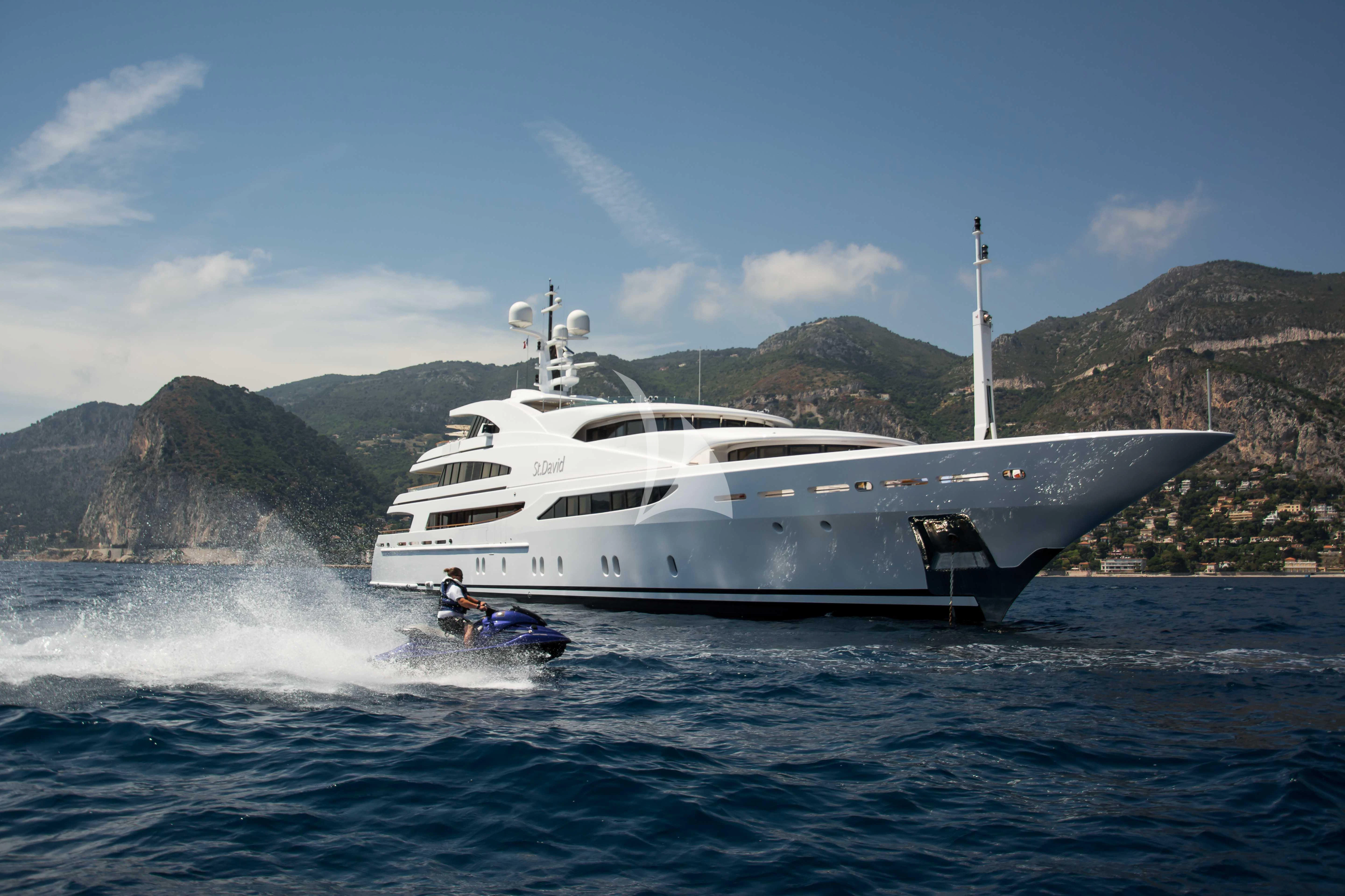 a boat on the water aboard ST DAVID Yacht for Sale