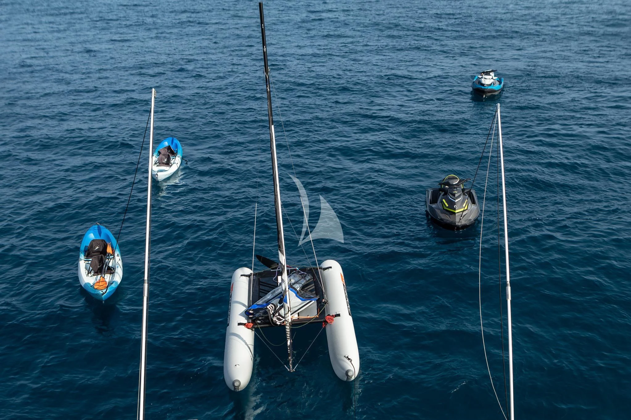 a group of boats in the water aboard ST DAVID Yacht for Sale
