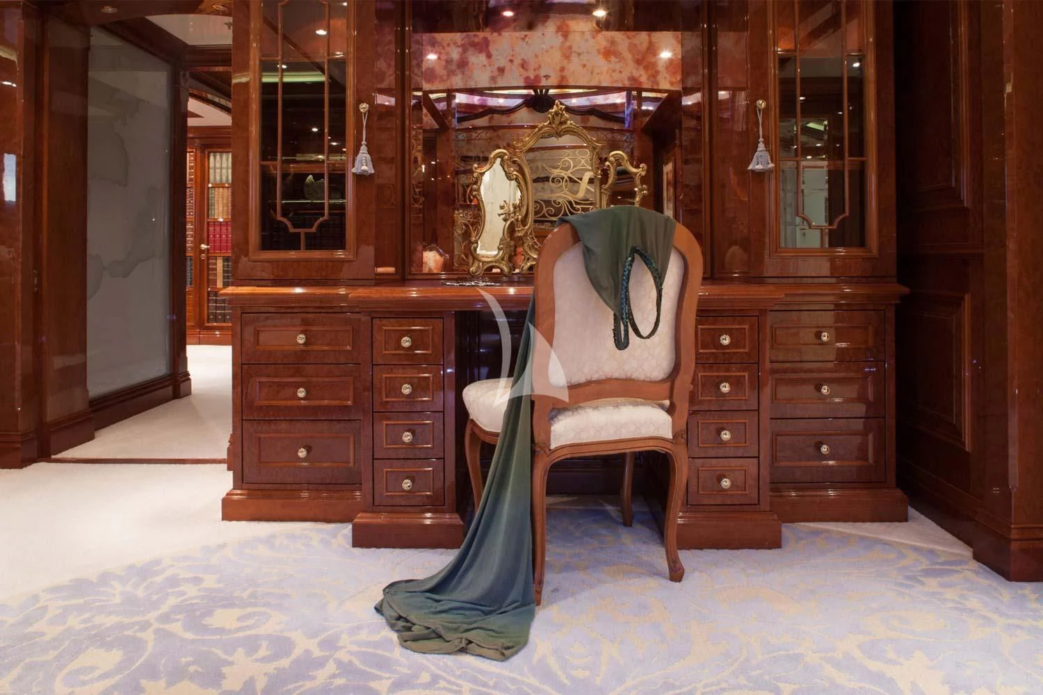 a person in a chair aboard ST DAVID Yacht for Sale