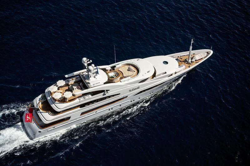 a boat on the water aboard ST DAVID Yacht for Sale