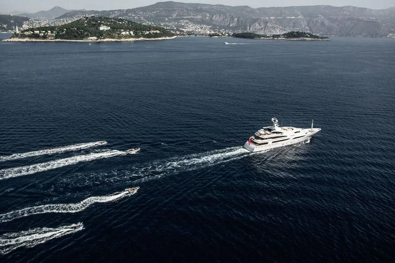a boat on the water aboard ST DAVID Yacht for Sale