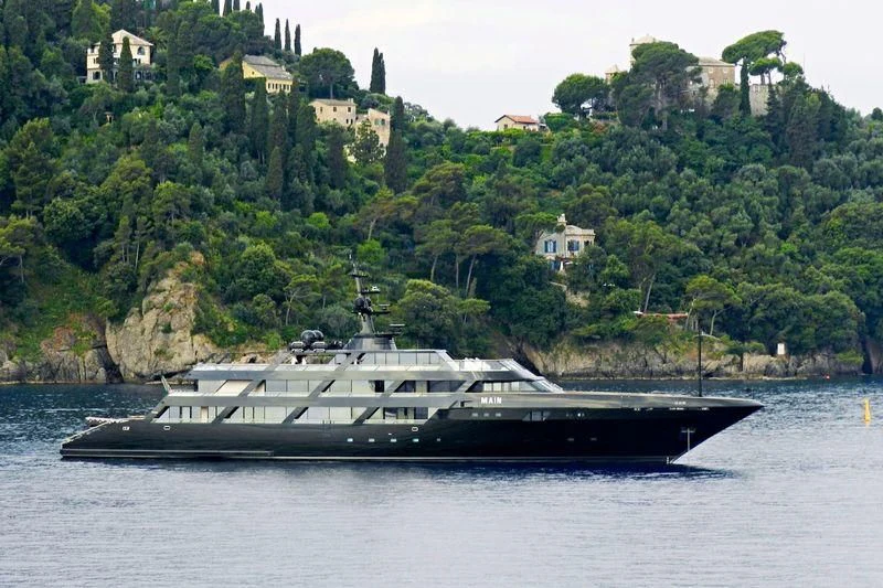 a boat on the water aboard MAIN Yacht for Sale