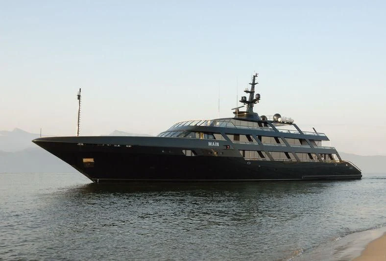 a boat on the water aboard MAIN Yacht for Sale