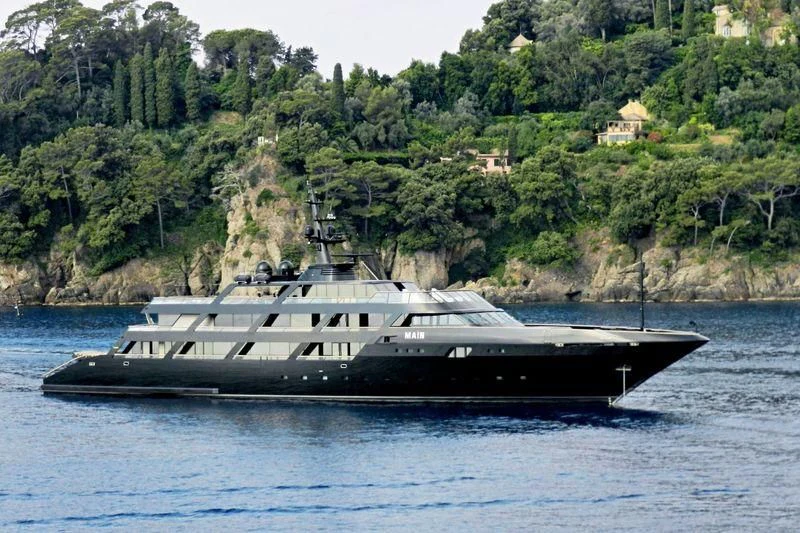 a boat on the water aboard MAIN Yacht for Sale