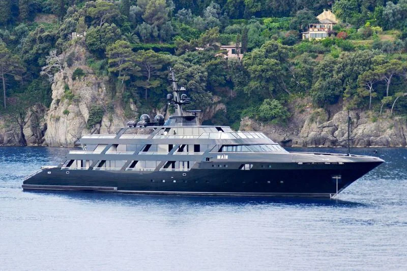 a boat on the water aboard MAIN Yacht for Sale