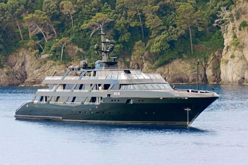 a boat on the water aboard MAIN Yacht for Sale