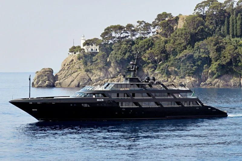 a boat on the water aboard MAIN Yacht for Sale