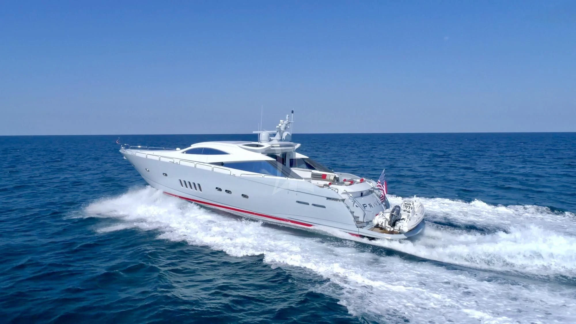 a boat on the water aboard PRIVEE Yacht for Sale