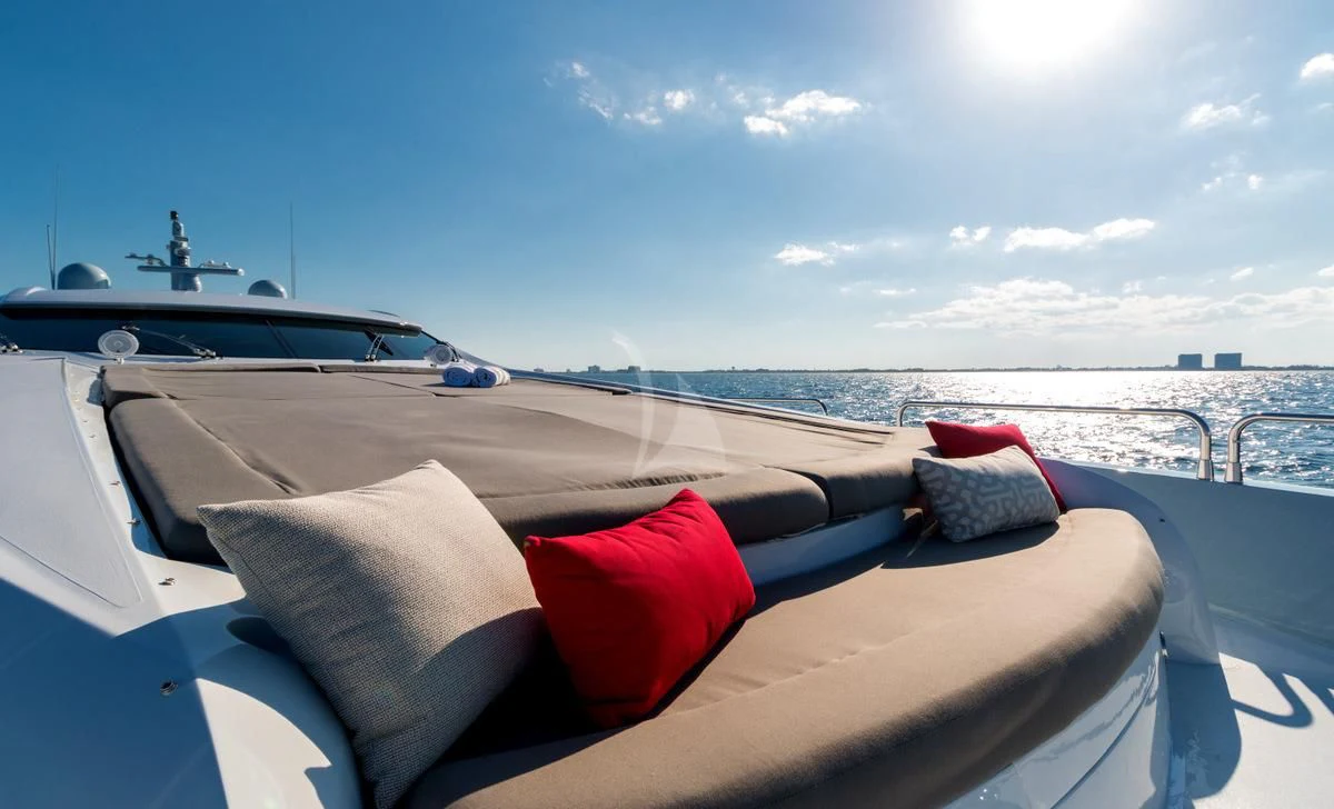a boat on the water aboard PRIVEE Yacht for Sale