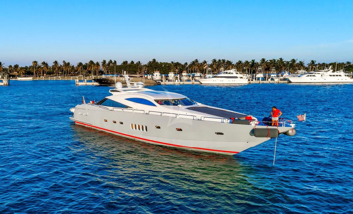 a boat in the water aboard PRIVEE Yacht for Sale