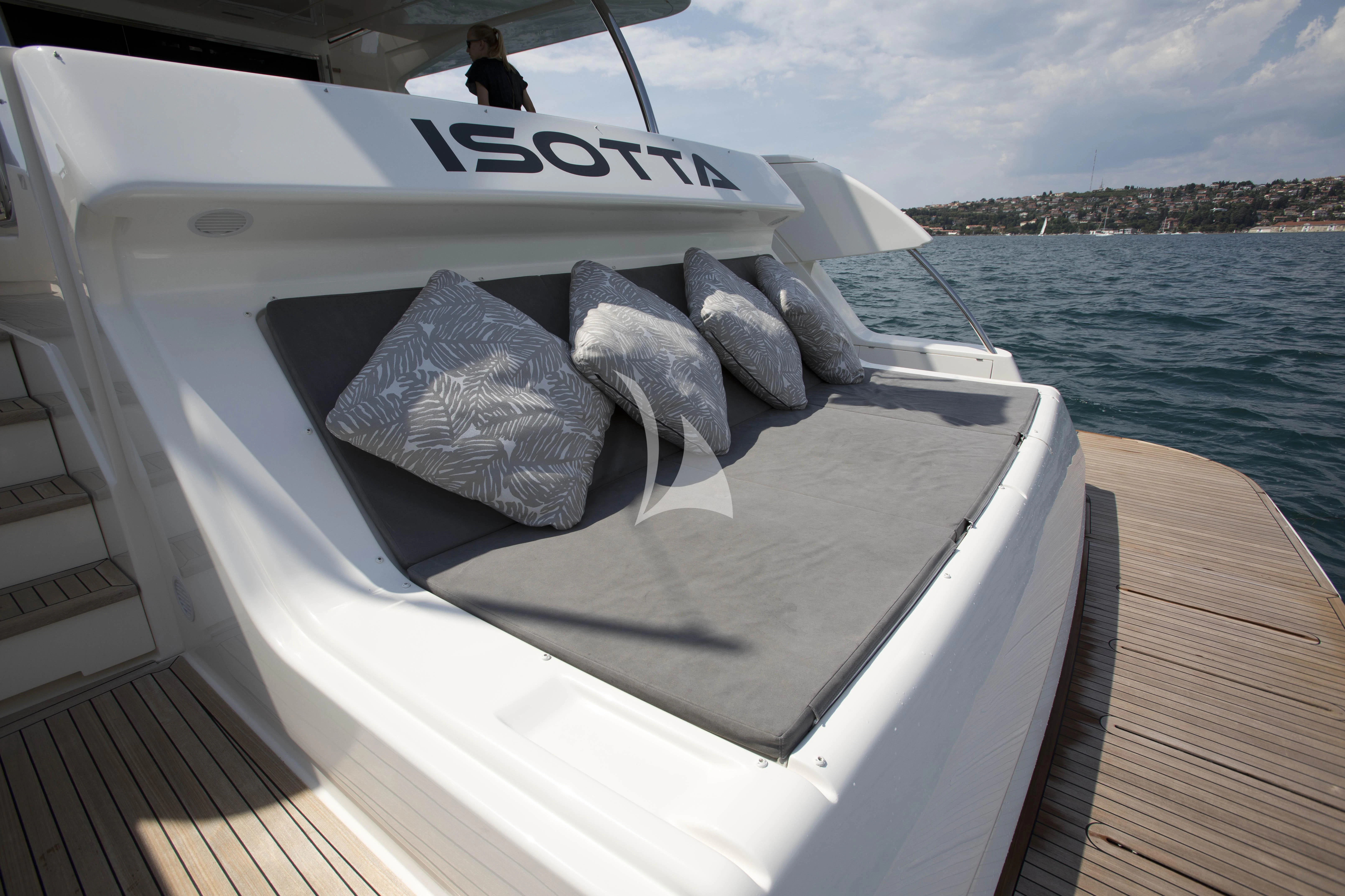 a boat with a large amount of rocks on it aboard DAMARI Yacht for Charter