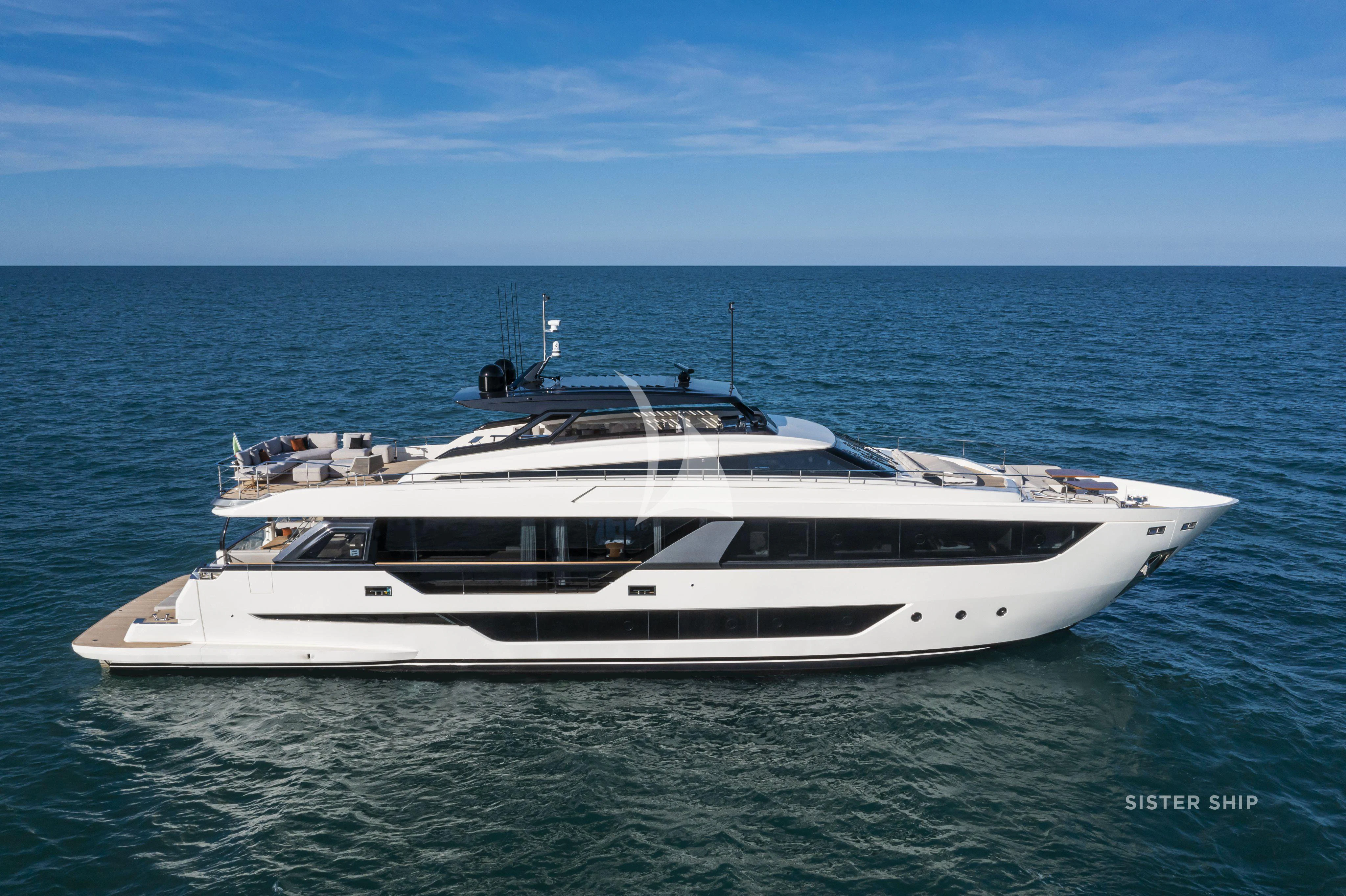 a white yacht in the water aboard DAMARI Yacht for Charter