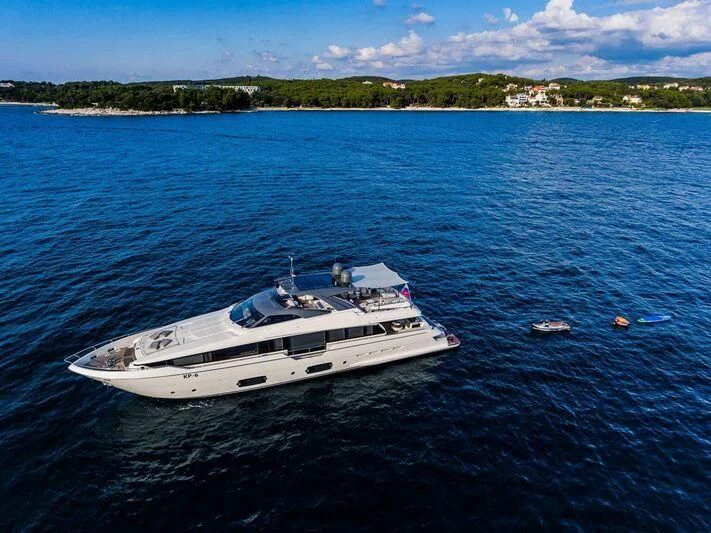 a boat in the water aboard DAMARI Yacht for Charter