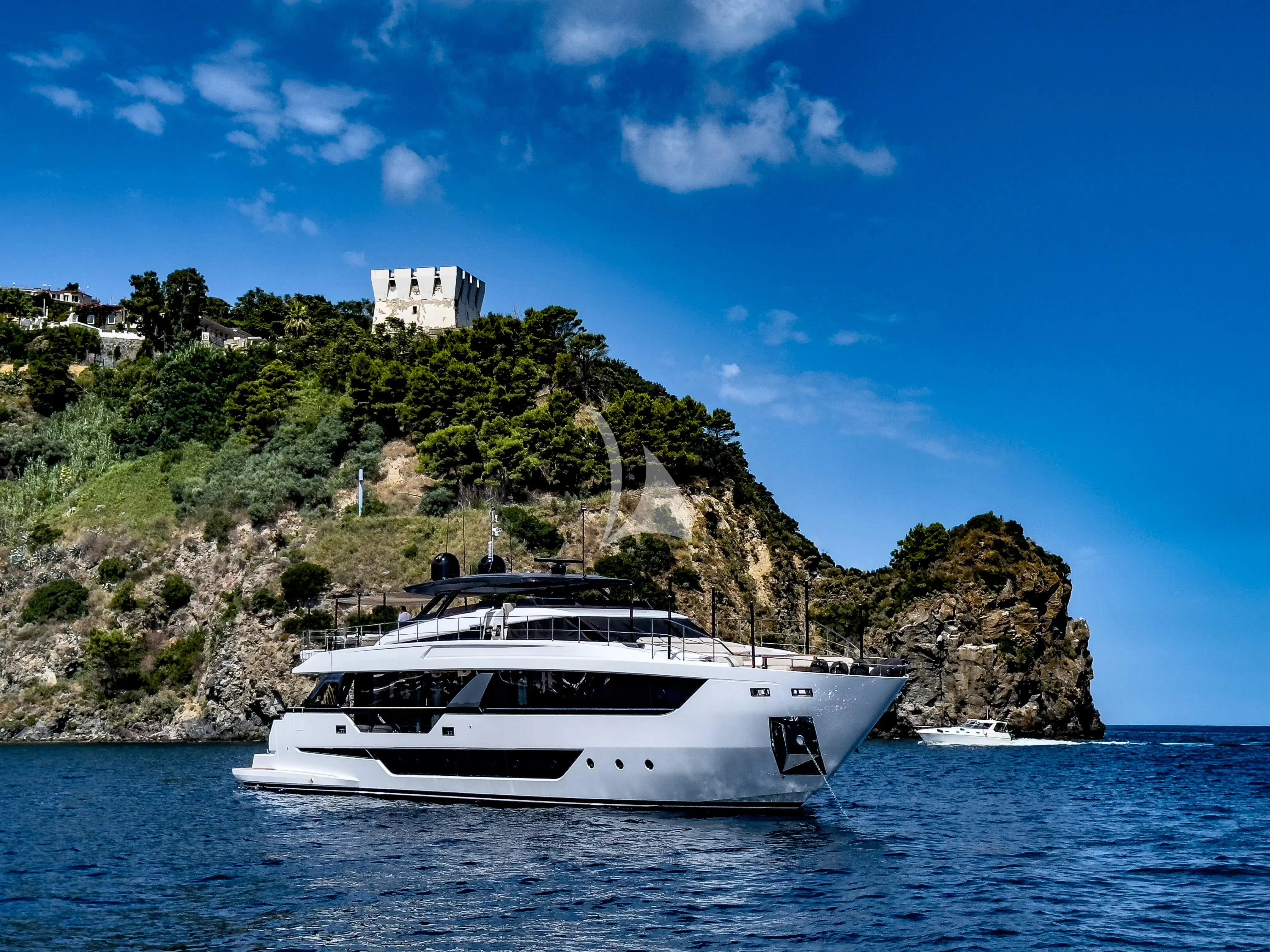 a boat on the water aboard DAMARI Yacht for Charter