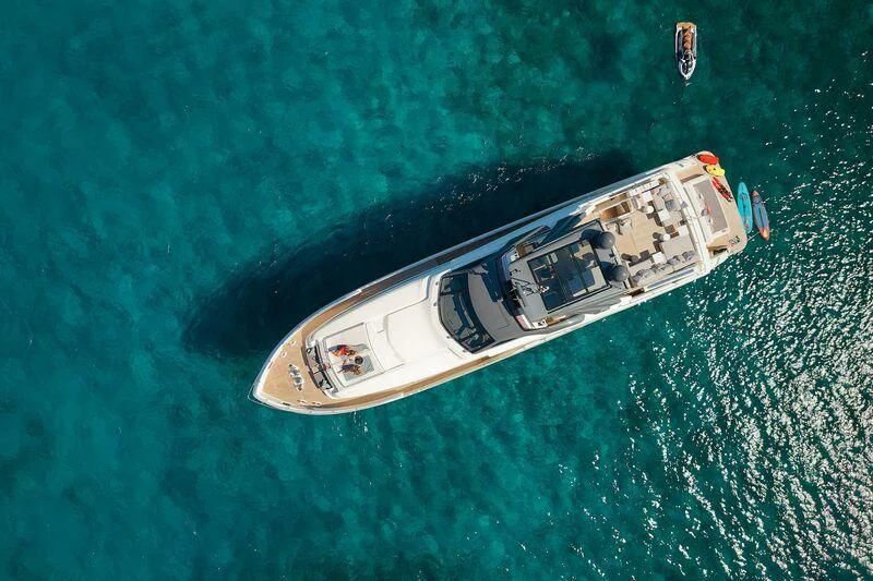 a satellite in space aboard DAMARI Yacht for Charter