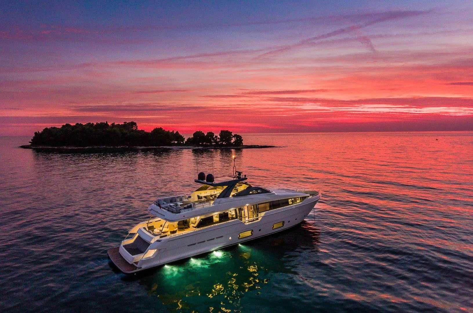 a boat on the water aboard DAMARI Yacht for Charter