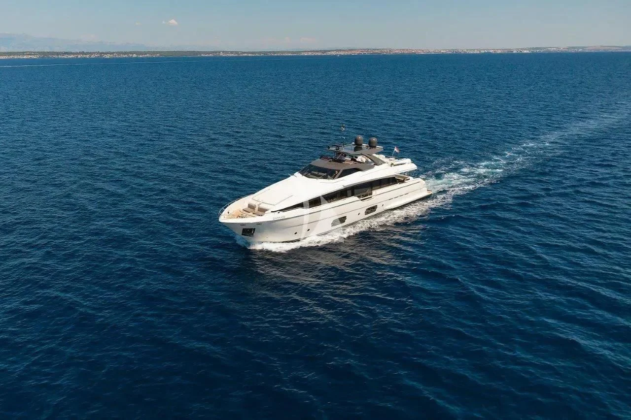 a boat on the water aboard DAMARI Yacht for Charter