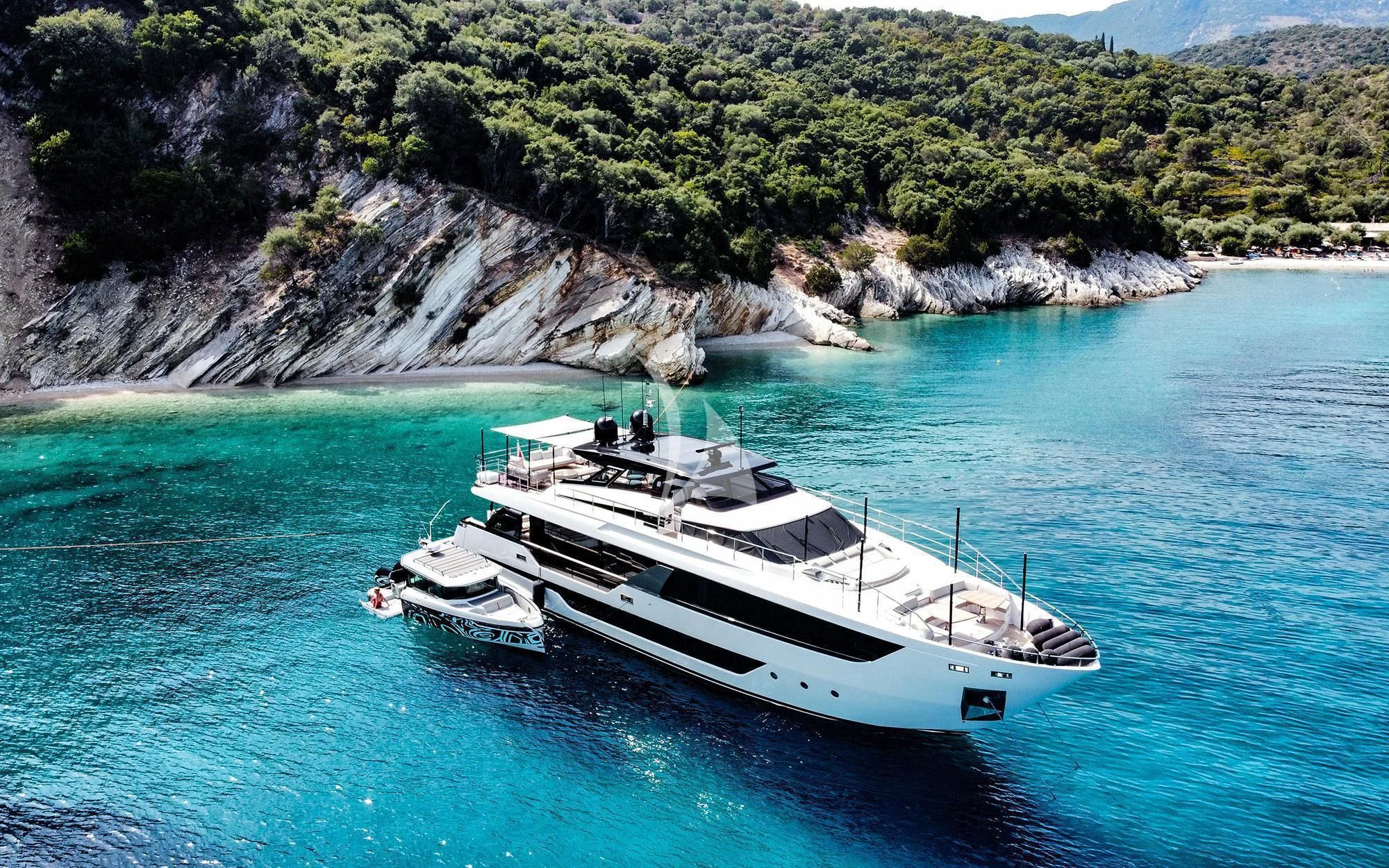 a boat in the water aboard DAMARI Yacht for Charter