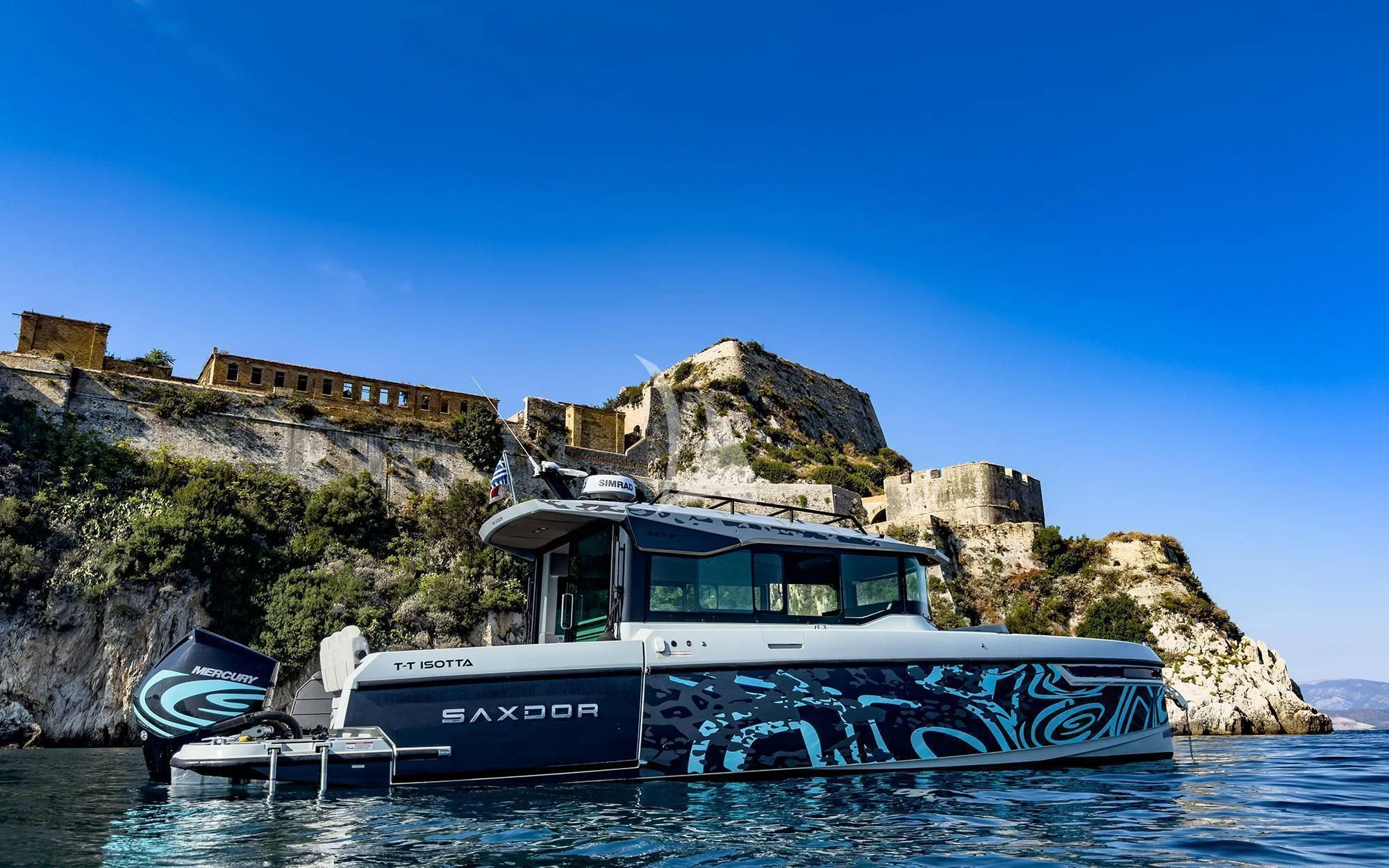 a boat on the water aboard DAMARI Yacht for Charter