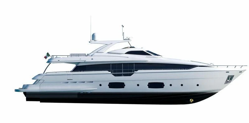 a white yacht on a white background aboard DAMARI Yacht for Charter