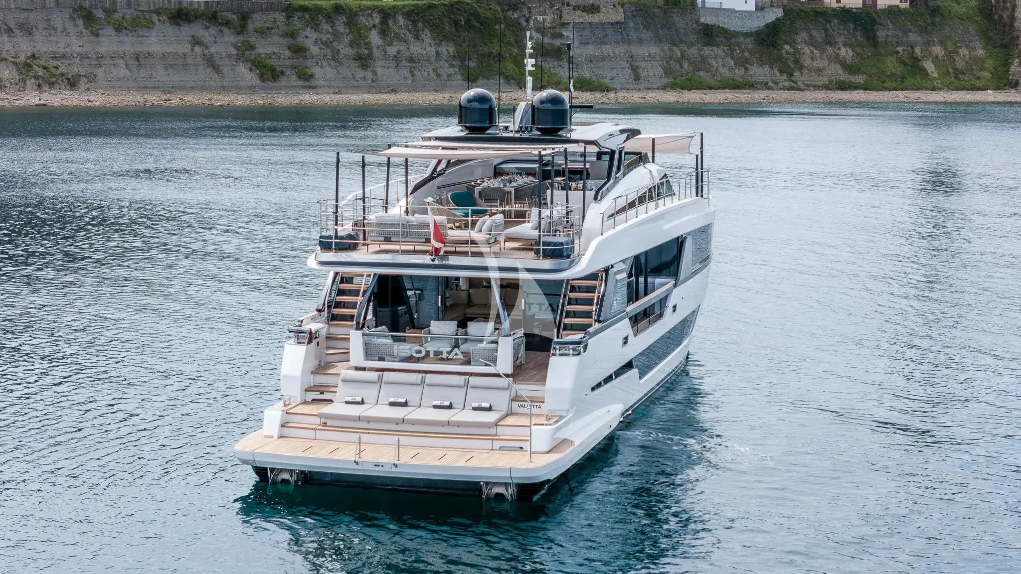 a boat on the water aboard DAMARI Yacht for Charter