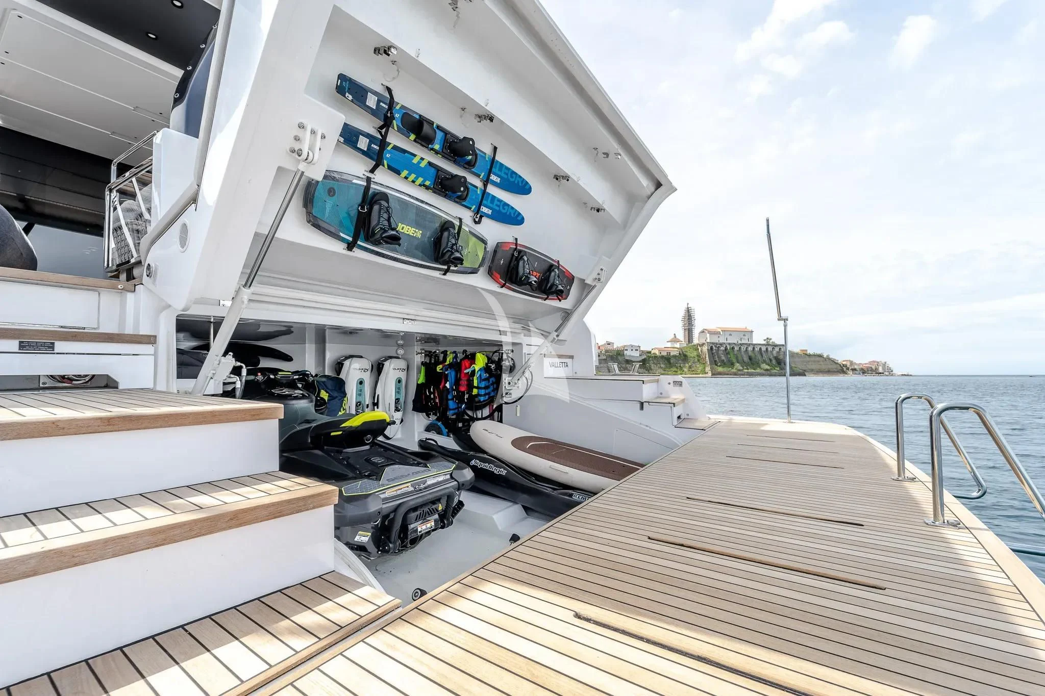 a boat on the water aboard DAMARI Yacht for Charter