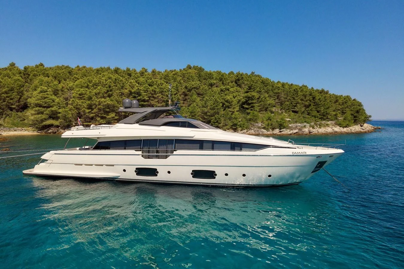 a boat in the water aboard DAMARI Yacht for Charter