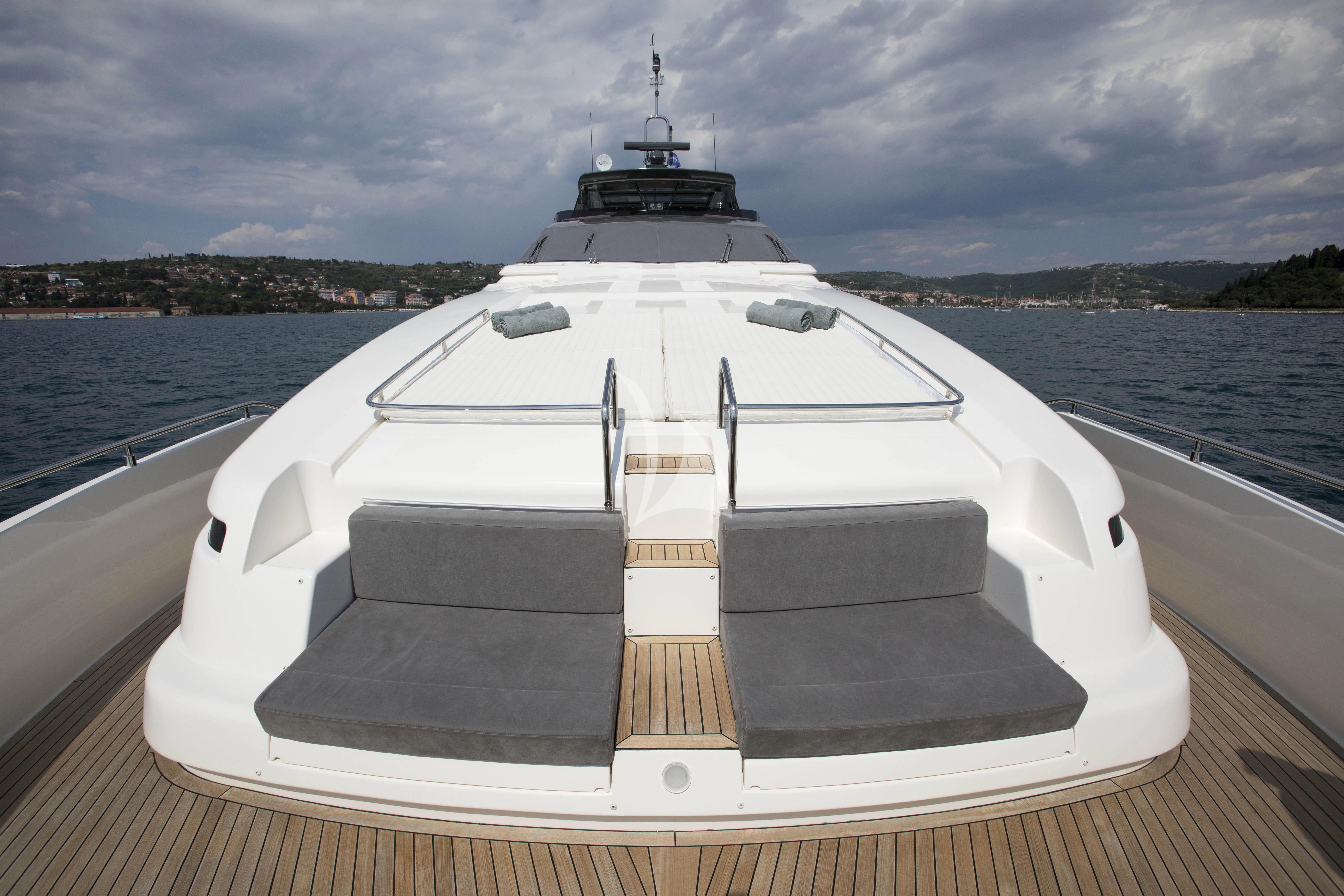 a boat on a dock aboard DAMARI Yacht for Charter