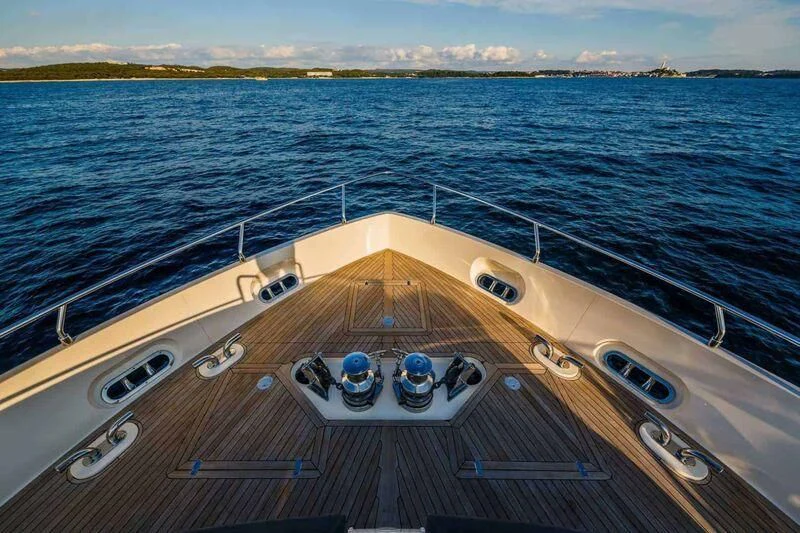 a boat on the water aboard DAMARI Yacht for Charter