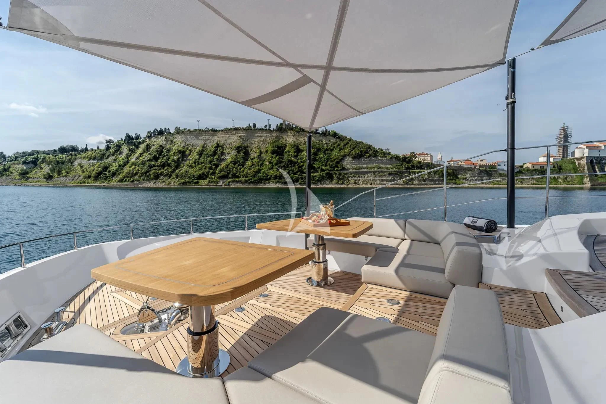 a boat on the water aboard DAMARI Yacht for Charter