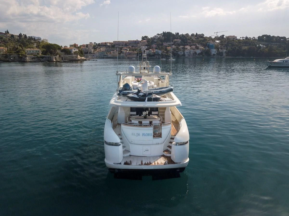 a boat in the water aboard BEIJA FLORE Yacht for Charter