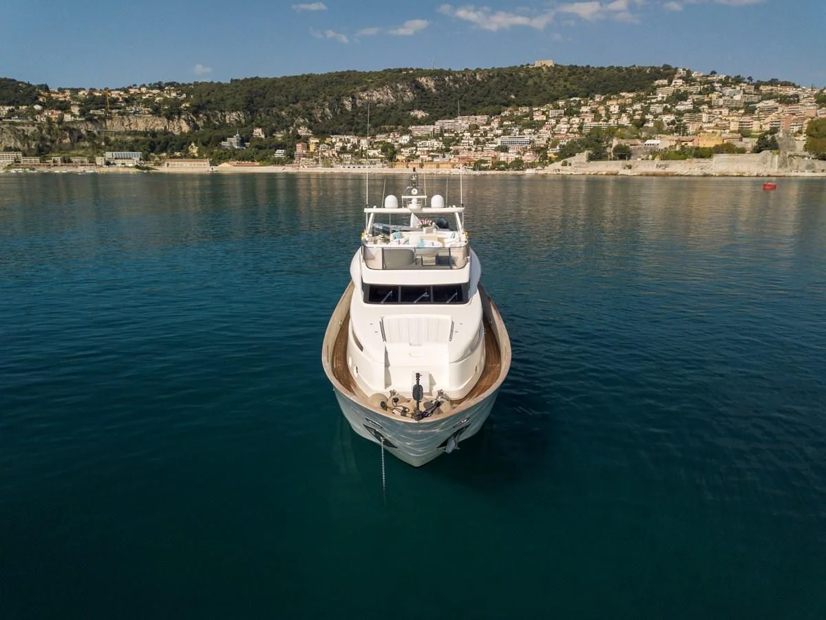 a boat in the water aboard BEIJA FLORE Yacht for Charter