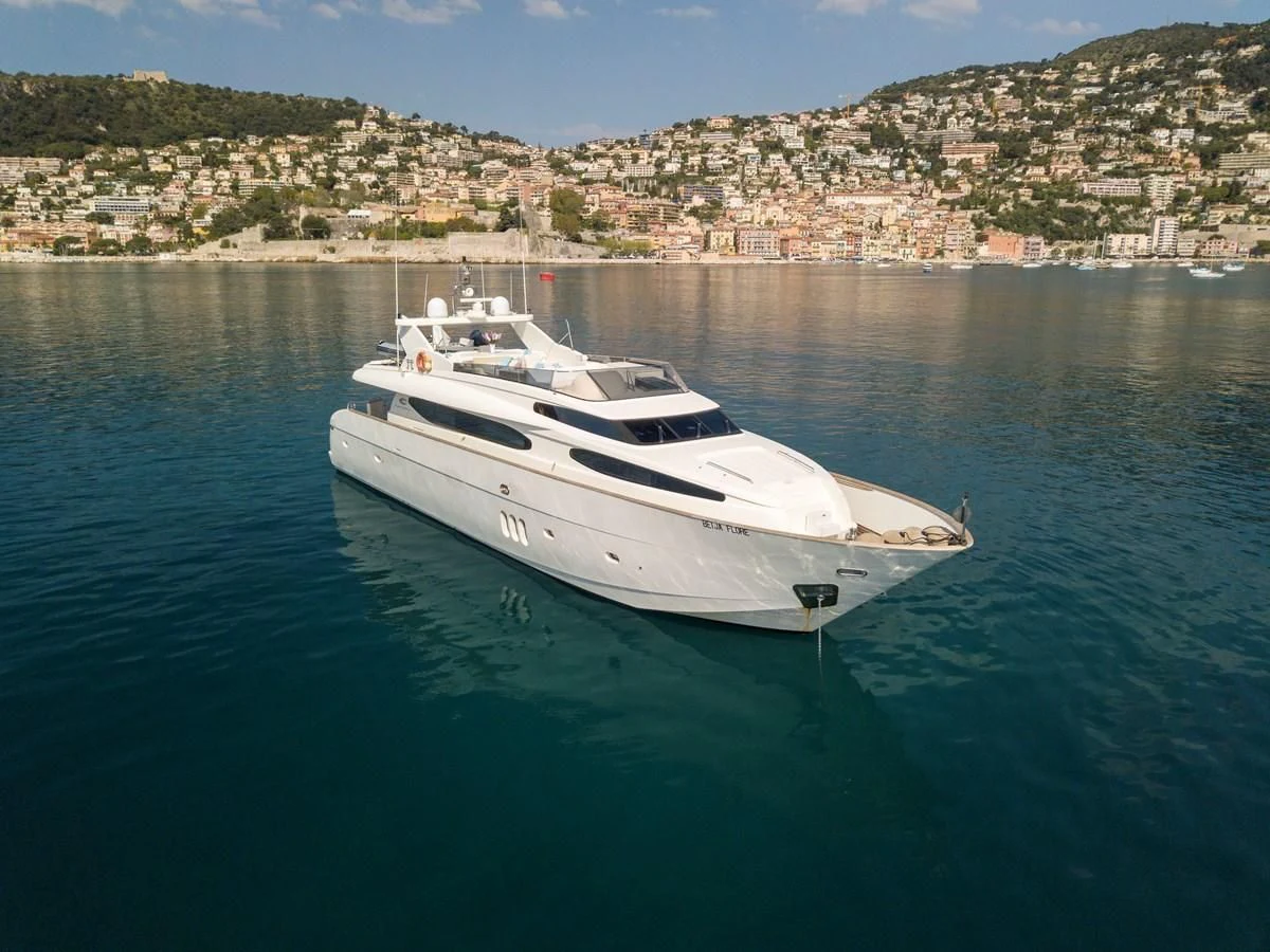 a boat on the water aboard BEIJA FLORE Yacht for Charter