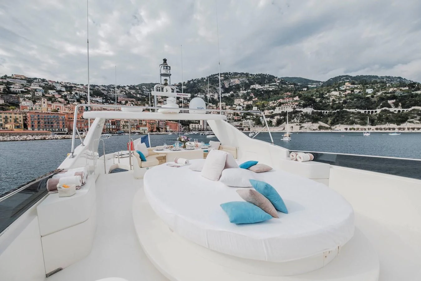 a boat on the water aboard BEIJA FLORE Yacht for Charter