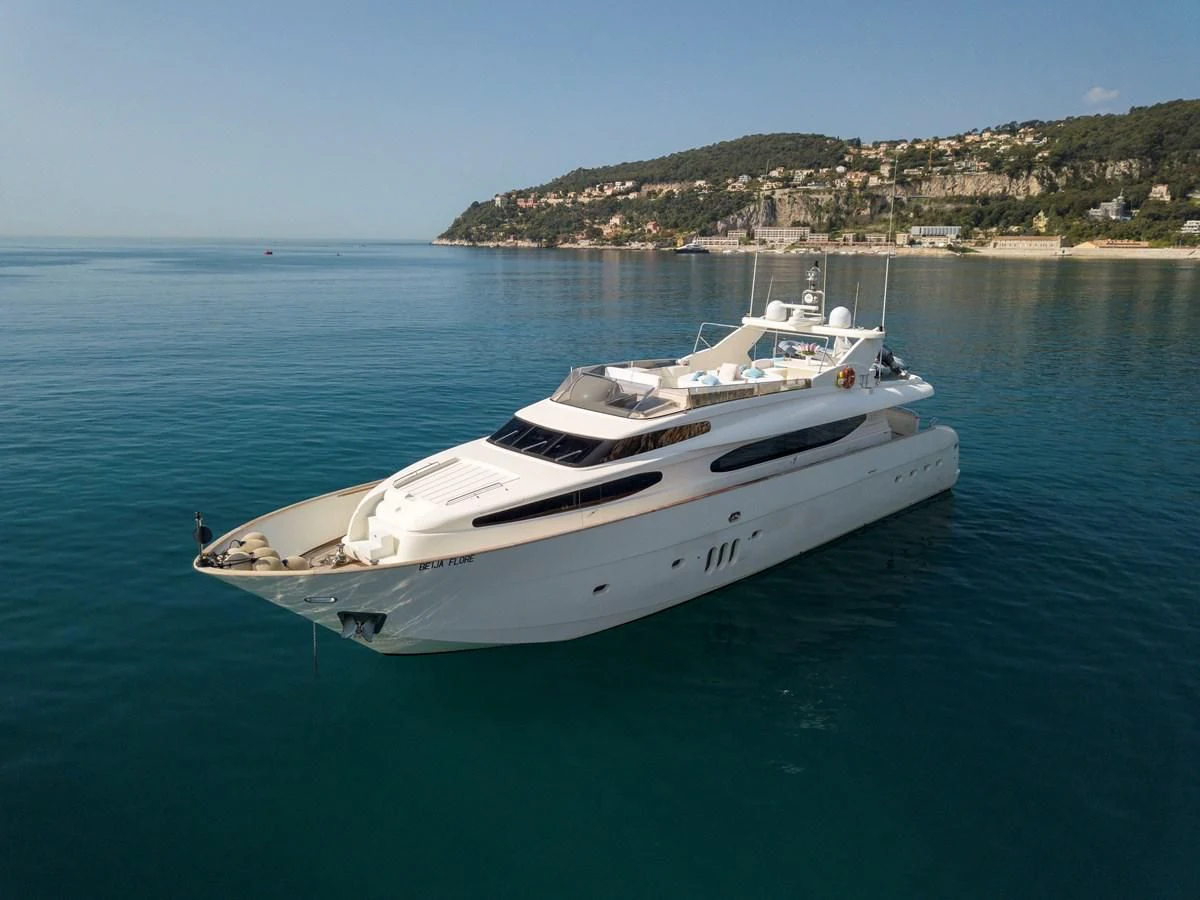a boat in the water aboard BEIJA FLORE Yacht for Charter