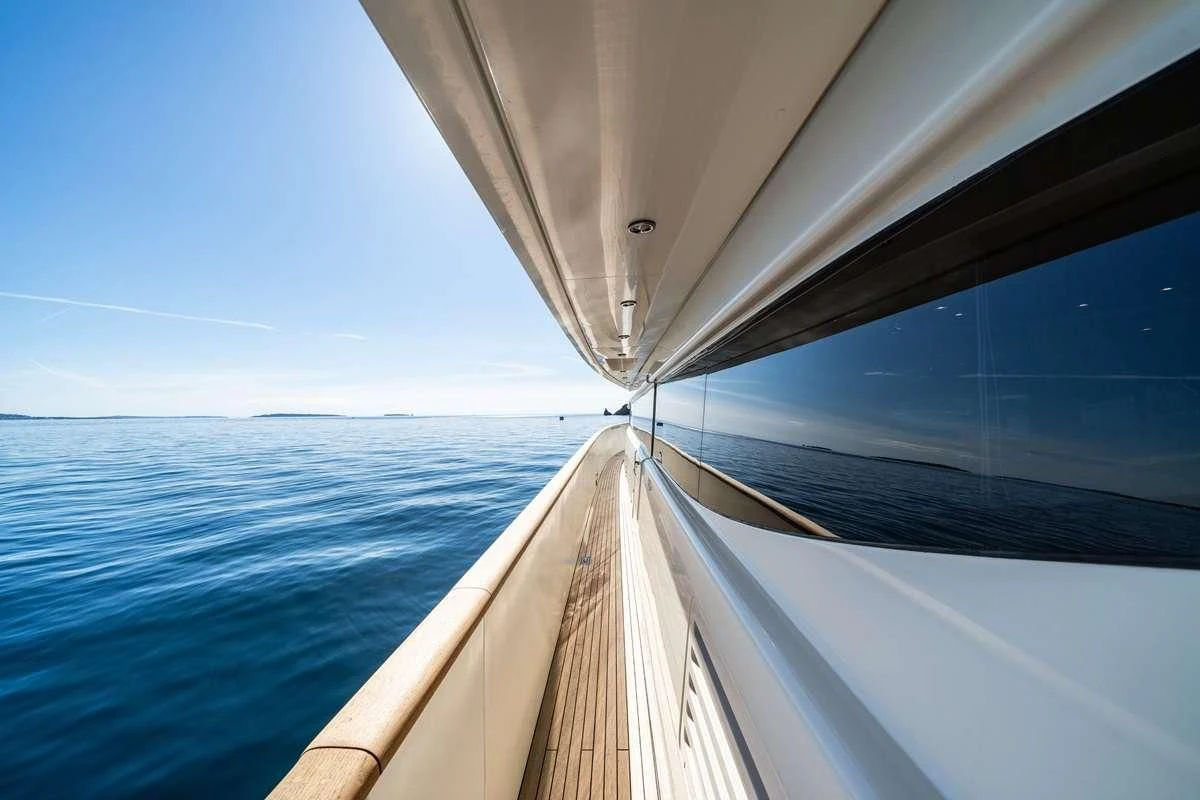 a boat on the water aboard BEIJA FLORE Yacht for Charter