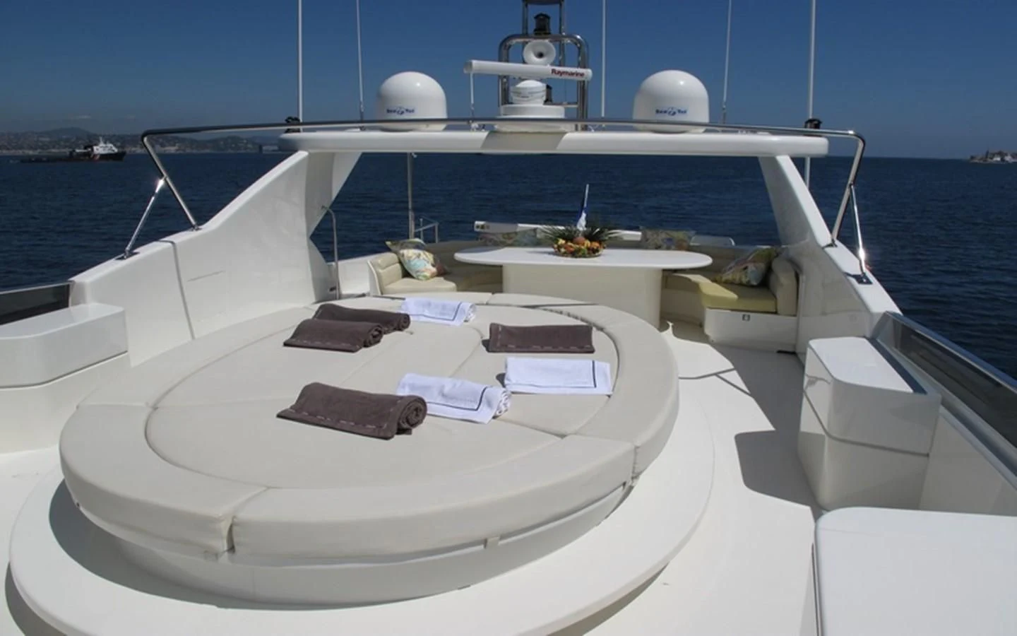 a boat on the water aboard BEIJA FLORE Yacht for Charter