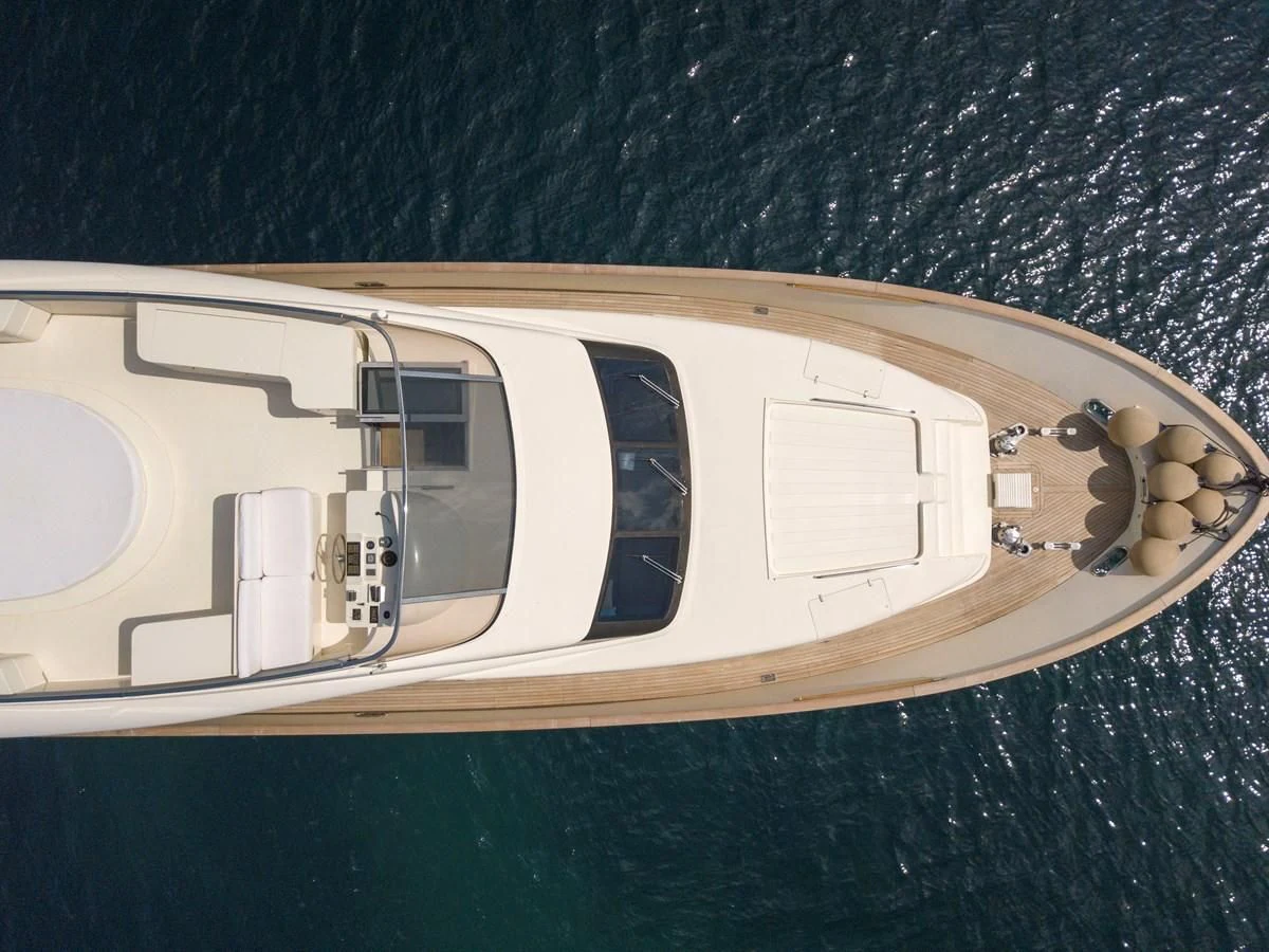a close-up of a boat aboard BEIJA FLORE Yacht for Charter