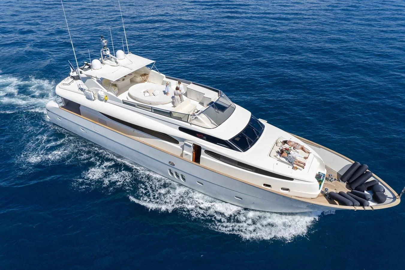 a boat on the water aboard BEIJA FLORE Yacht for Charter