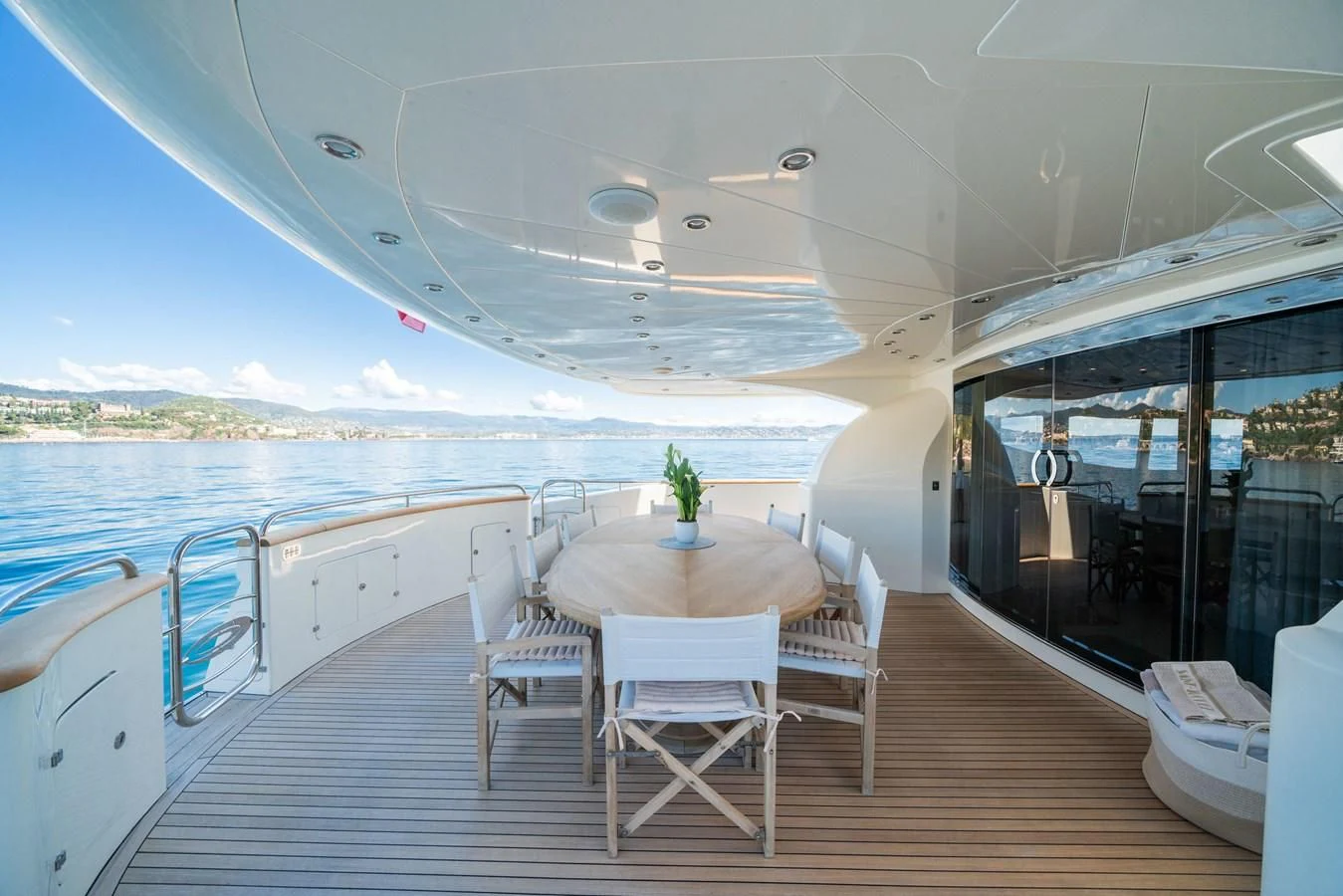 a boat on the water aboard BEIJA FLORE Yacht for Charter